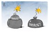 Cartoon: Nahost (small) by Kostas Koufogiorgos tagged nahost,karikatur,koufoigorgos,bombe,konflikt,israel,gaza