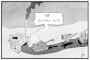 Cartoon: Rüstungsexporte (small) by Kostas Koufogiorgos tagged karikatur,koufogiorgos,illustration,cartoon,waffen,export,krieg,krise,öffnung,verlauf,rüstungsindustrie,wirtschaft,lockerung