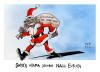 Cartoon: Santa Obama kommt nach Europa (small) by Kostas Koufogiorgos tagged barack obama santa claus guantanamo gefangene häftlinge insassen usa europa eu kostas koufogiorgos