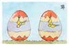 Cartoon: Sommerzeit (small) by Kostas Koufogiorgos tagged karikatur,koufogiorgos,ostern,osterei,uhr,sommerzeit,umstellung,zeit