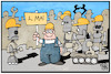 Cartoon: Tag der Arbeit 4.0 (small) by Kostas Koufogiorgos tagged karikatur,koufogiorgos,illustration,cartoon,tag,arbeit,demonstration,industrie,roboter,cobots,industrialisierung,feiertag
