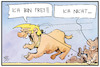 Cartoon: Trumps Freispruch (small) by Kostas Koufogiorgos tagged karikatur,koufogiorgos,illustration,cartoon,trump,republikaner,usa,impeachment,amtsenthebung,freispruch,partei,hund,leine,gebunden,gefangen,frei