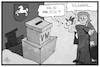 Cartoon: Volkswahl (small) by Kostas Koufogiorgos tagged karikatur,koufogiorgos,illustration,cartoon,niedersachsen,wahl,vw,volkswahl,volkswagen,neuwahl,demokratie,wahlurne,urnengang,wähler
