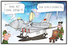 Cartoon: Von der Leyen (small) by Kostas Koufogiorgos tagged karikatur,koufogiorgos,cartoon,illustration,leyen,bundeswehr,verteidigungsministerin,schleudersitz,eu,kommission,präsidentin