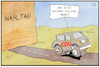 Cartoon: Wahlkampf-Endspurt (small) by Kostas Koufogiorgos tagged karikatur,koufogiorgos,illustration,cartoon,cdu,wahlkampf,mauer,crash,endspurt,vollgas