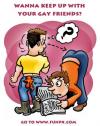 Cartoon: gay friends (small) by illustrator tagged gay homo schwul friends freunden mann guide gids ass code dresscode kleidcode arsch cartoon welleman 