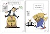 Cartoon: General Motors and Trump (small) by JotKa tagged general,motors,trumpf,subventionen,subsidies,stellenabbau,downsizing,arbeitsplatzabbau,steuern,taxes
