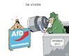 Cartoon: Im Visier (small) by JotKa tagged afd,alternative,für,deutschland,der,flügel,rechtspopulisten,rechtsradikale,neonazis,verfassungsschutz,beobachtung,poltik,demokratie,politiker,parteien,brandenburg