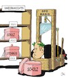 Cartoon: Kanzlerkandidaten (small) by JotKa tagged spd,bundeskanzler,kanzlerkandidate,olaf,scholz,politik,wahlen,bundestagswahl,schulz,steinbrück,basis,parteien,demokratie