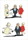 Cartoon: Schreck am Morgen (small) by JotKa tagged staatsbesuch,queen,elisabeth,königin,england,monarchie,berlin,gauck,staatsempfang