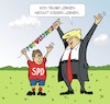 Cartoon: TRUMPKEVIN (small) by JotKa tagged trump,kevin,kühnert,spd,populismus,sozialismus,enteignung,verstaatlichung,kommunismus