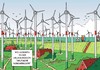 Cartoon: Windenergie 2 (small) by JotKa tagged windenergie,eeg,windkraft,strom,stromleitungen,stromtrassen,windkraftanlagen,deutschland,nordsee,norddeutschland,natur,umwelt,wirtschaft,kraftwerke,urlaub,urlaubsregion,landschaft,erneuerbare,energien,energiewende