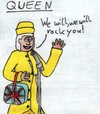 Cartoon: Queen (small) by Salatdressing tagged queen,england,britanien,great,britain,music,alt,klassisch,gut,rock,rocken,berühmt
