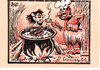 Cartoon: Cannibal lunch (small) by Dluho tagged lunch