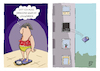 Cartoon: gewicht loswerden (small) by Dodenhoff Cartoons tagged abnehmen,vorsätze,neujahr,speckröllchen,übergewicht,waage,wiegen,ernährung,pfunde,verlieren
