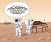 Cartoon: Marsmusik (small) by Tobias Wieland tagged mars,nasa,raumfahrt,curiosity,sonde,weltraum,all,sonnensystem,astronaut,houston,planet,cembalo,musik,leben,aliens,klavier,spinett,esa