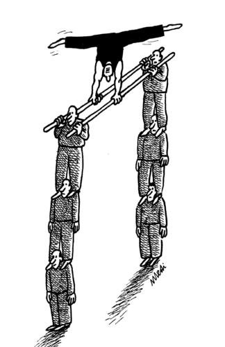 Cartoon: tumbling (medium) by Medi Belortaja tagged tumbling,athletes,humor