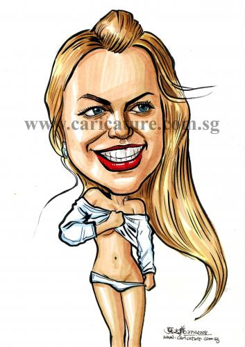 cartoon caricature. Cartoon: Caricature of Britney