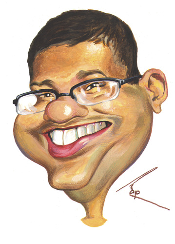 Cartoon: Luciano Jordan (medium) by besikdug tagged luciano,jordan,besikdug,karikature,brazil,georgia