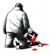 Cartoon: Book (small) by freekhand tagged religion,violence,fundamentalism,bible,death,blood,