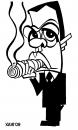 Cartoon: G8 fumes - Medvedev (small) by Xavi dibuixant tagged medvedev,andrei,caricature,russia,g8