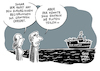 Cartoon: Blockierte Schiffe Mittelmeer (small) by Schwarwel tagged seenotrettung,seenot,rettung,flüchtlinge,geflüchtete,flüchtlingskrise,rettungsschiff,rettungsschiffe,aquarius,mittelmeer,mittelmeerroute,flüchtlingsroute,kapitän,papst,menschlichkeit,humanität,asyl,asylpolitik,grenze,mauer,mauern,hilfsorganisation,hilfsorganisationen,ngo,schiffe,solidarität,seawatch,seaeye,hafen,häfen,ausländer,ausländerfeindlichkeit,krieg,flucht,kriegsgebiete,kirche,religion,muslime,angst,wut,hass,hetze,hate,speech,humanitär,aufnahme,abschiebung,cartoon,karikatur,schwarwel