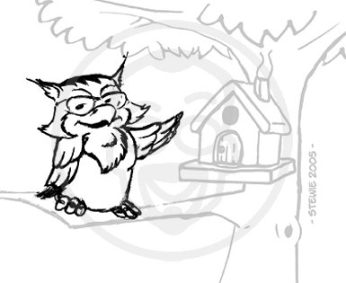 Cartoon: owl eule (medium) by stewie tagged eule,owl