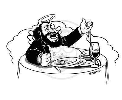 Cartoon: Pavarotti (medium) by stewie tagged pavarotti