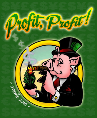 Cartoon: Profit 2011 (medium) by stewie tagged zylinder,währung,schwein,finanz,geld,boss,hat,top,currency,bank,pig,profit,finance,money
