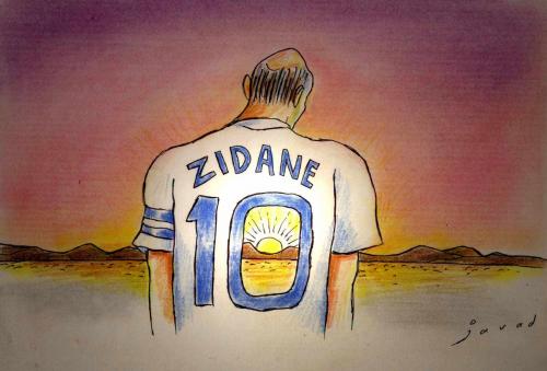 cartoon sunset. Cartoon: Zidane- sunset or