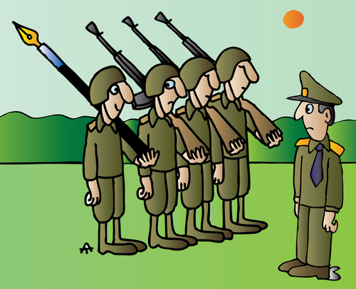 Cartoon: Soldiers (medium) by Alexei Talimonov tagged soldiers