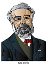 Cartoon: Jules Verne (small) by Alexei Talimonov tagged verne