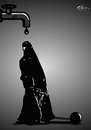 Cartoon: karacarsaf pranga (small) by duygu saracoglu tagged women oil darkness captivity