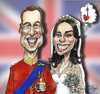 Cartoon: Kate and Wills (small) by jean gouders cartoons tagged royal,wedding,kate,william,winsor,jean,gouders
