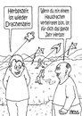Cartoon: Drachenzeit (small) by besscartoon tagged herbst,herbstzeit,drachen,beziehung,hausdrachen,ehe,männer,bess,besscartoon