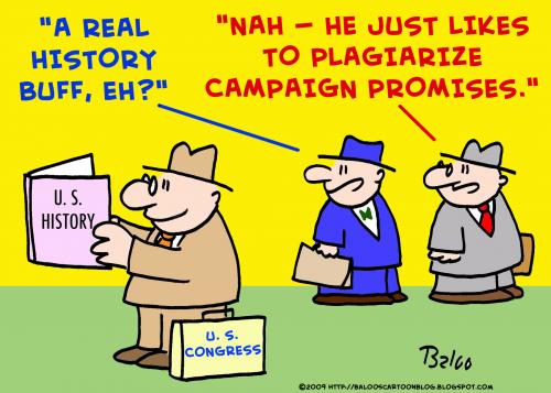 Cartoon: 1 congress plariarize campaign (medium) by rmay tagged congress,plariarize,campaign