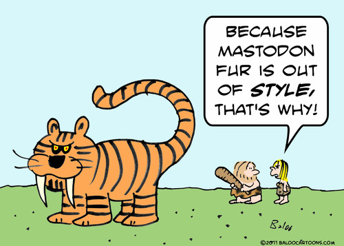 Cartoon: caveman tiger out of style why (medium) by rmay tagged caveman,tiger,out,of,style,why