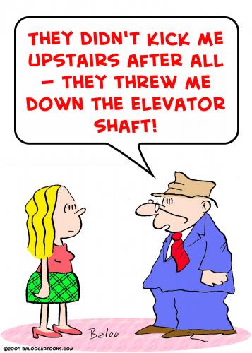Cartoon: down elevator shaft (medium) by rmay tagged down,elevator,shaft