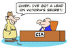 Cartoon: CIA lead Victorias secret (small) by rmay tagged cia,lead,victorias,secret