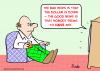 Cartoon: dollar up nobody has (small) by rmay tagged dollar,up,nobody,has