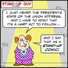 Cartoon: SUG as a stand up comic obama (small) by rmay tagged sug,as,stand,up,comic,obama