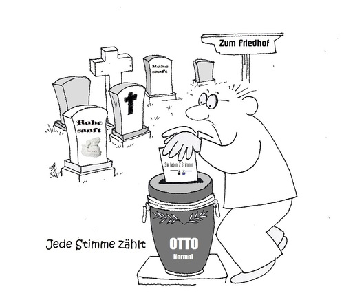Cartoon: Bundestagswahl (medium) by Retlaw tagged urnengang