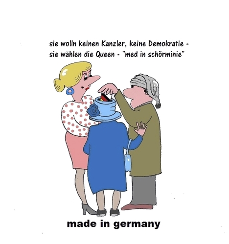 Cartoon: Queen Kult (medium) by Retlaw tagged deutsche,queen