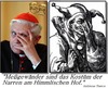 Cartoon: Oberclown einer Riesenclownerie (small) by eCollage tagged religion,kirche,christen,verlogenheit,scheinheiligkeit