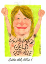 Cartoon: Alice Schwarzer (small) by Mario Schuster tagged karikatur,cartoon,mario,schuster,alice,schwarzer,geld,konto