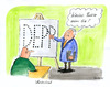 Cartoon: Idiotentest (small) by Mario Schuster tagged karikatur,cartoon,mario,schuster,idiotentest