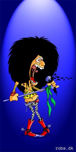 Cartoon: Glamrock (medium) by Robs tagged rockstar