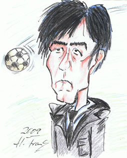 Cartoon: Jogi Löw (medium) by DeviantDoodles tagged caricature,football,soccer,world,cup,sports