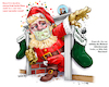 Cartoon: Santa Superspreader Broncos Coal (small) by karlwimer tagged santa,claus,covid,superspreader,coronavirus,christmas,denver,broncos,fangio,elway,coal,stockings,holiday,sports,football,american