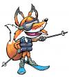 Cartoon: SkiTam Fox (small) by karlwimer tagged ski,skiing,fox,skitam